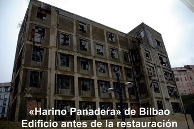 Harino Panadera de Bilbao, edificio abandonado